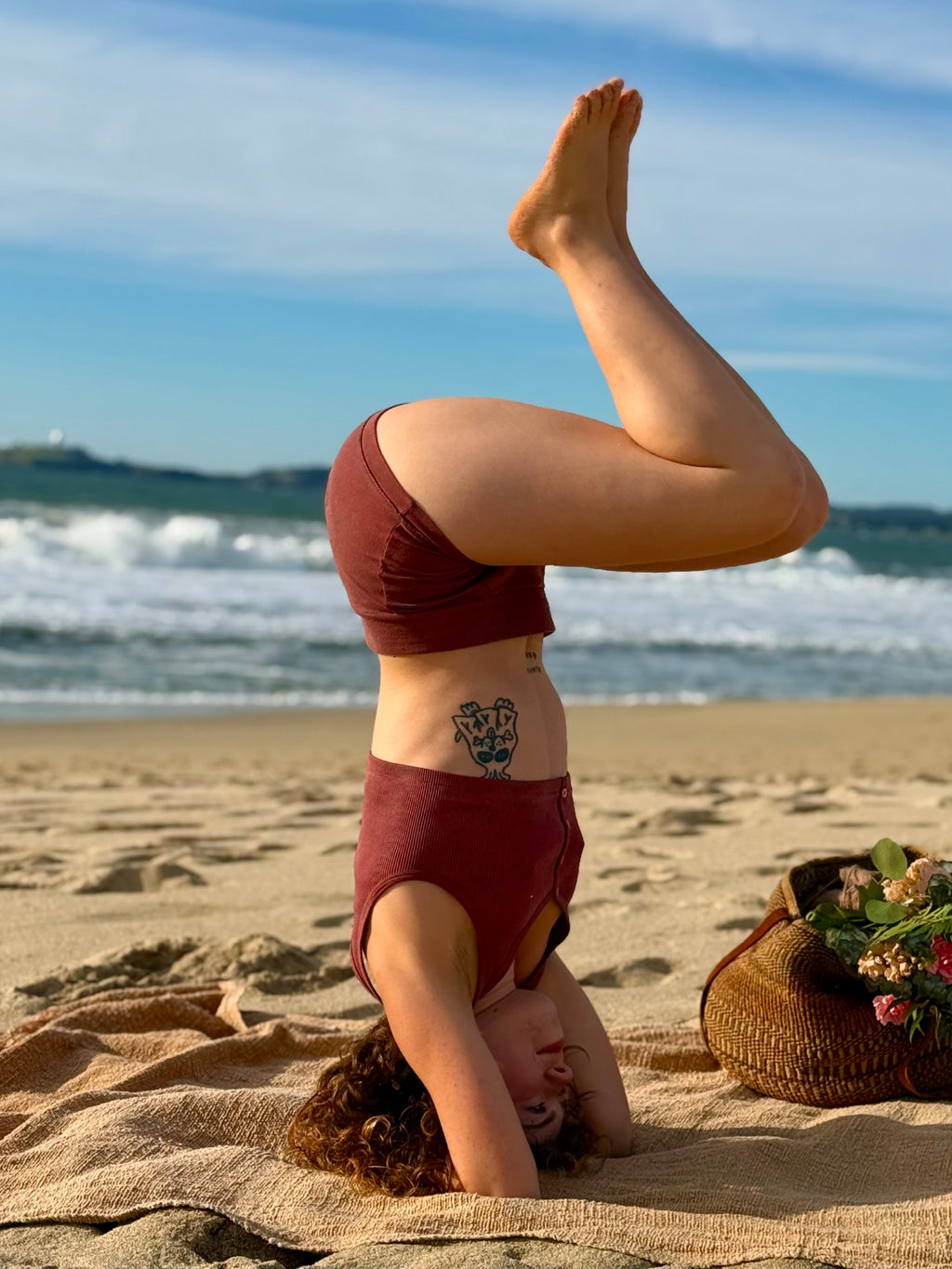 Medicinal Hand-Dyed Organic Cotton Period Underwear ~ Madder